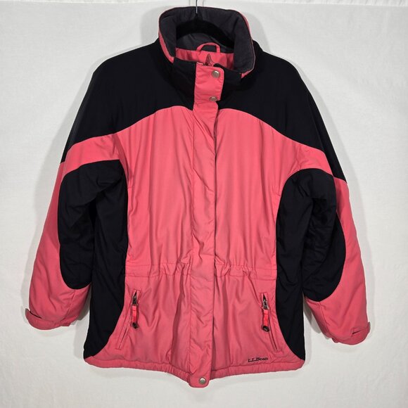 Vintage L.L.Bean Y2K Barbie INSULATION PRIMALOFT Winter Jacket Women Size M REG. - Picture 1 of 17